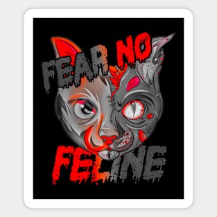 Fear No Feline Zombie Cat Magnet